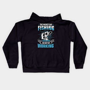 Fishing day Kids Hoodie